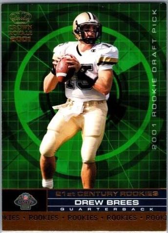 Drew Brees #4 2001 Pacific Crown Royale 21st Century Rookies Football