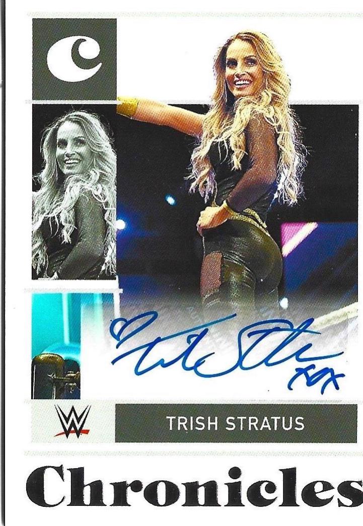 Trish Stratus #CS-TST Wrestling Cards 2022 Panini Chronicles WWE Signatures