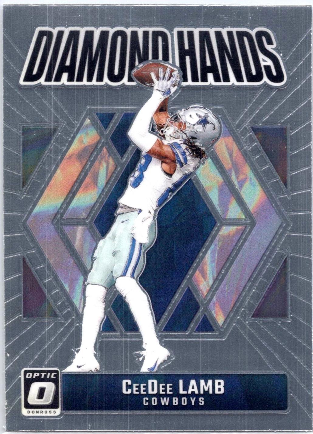 CeeDee Lamb #7 Football Cards 2024 Panini Donruss Optic Diamond Hands