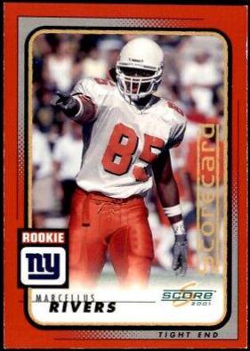 Marcellus Rivers #317 Football Cards 2001 Panini Score