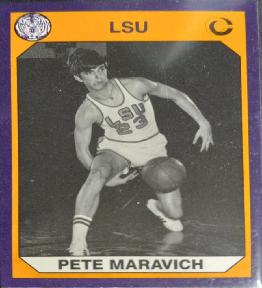 Pete Maravich #1 Basketball Cards 1990 Collegiate Collection LSU