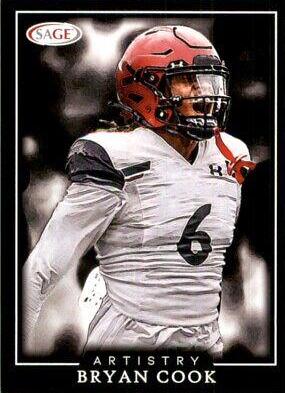 Bryan Cook #7 Football Cards 2022 Sage Artistry