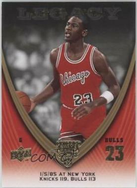 Michael Jordan #34 Basketball Cards 2008 Upper Deck Jordan Legacy