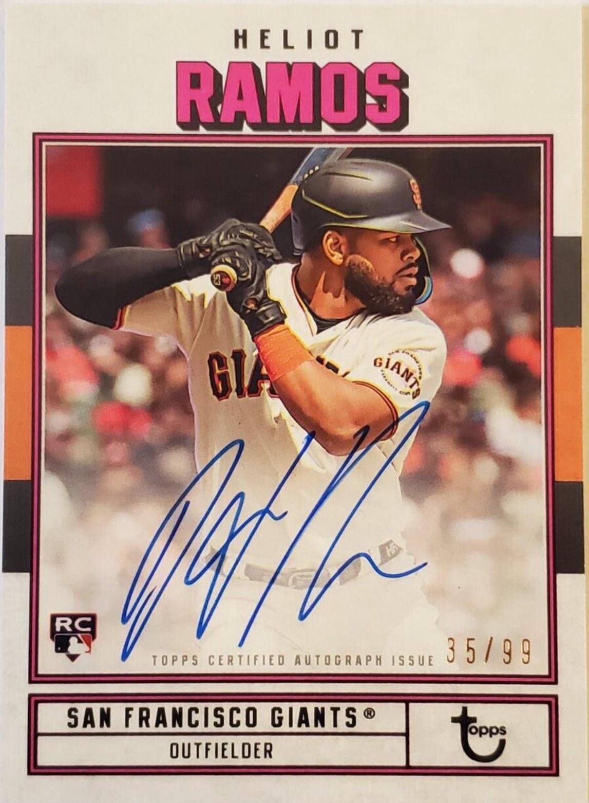 Heliot Ramos #AC-HR 2022 Topps Brooklyn Collection Baseball Autographs