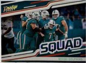 Miami Dolphins #SQ-2 Football Cards 2023 Panini Prestige Squad