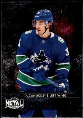 Nils Hoglander #142 Hockey Cards 2020 Skybox Metal Universe