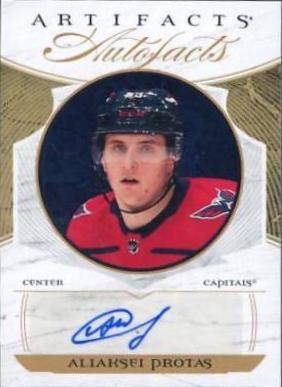 Aliaksei Protas #AF-AP Hockey Cards 2022 Upper Deck Artifacts Auto Facts