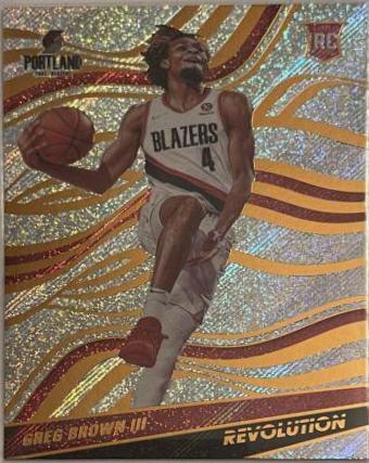 Greg Brown III #130 Basketball Cards 2021 Panini Revolution