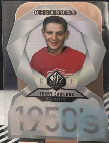 Terry Sawchuk #DC-2 Hockey Cards 2020 SP Signature Edition Legends Decagons