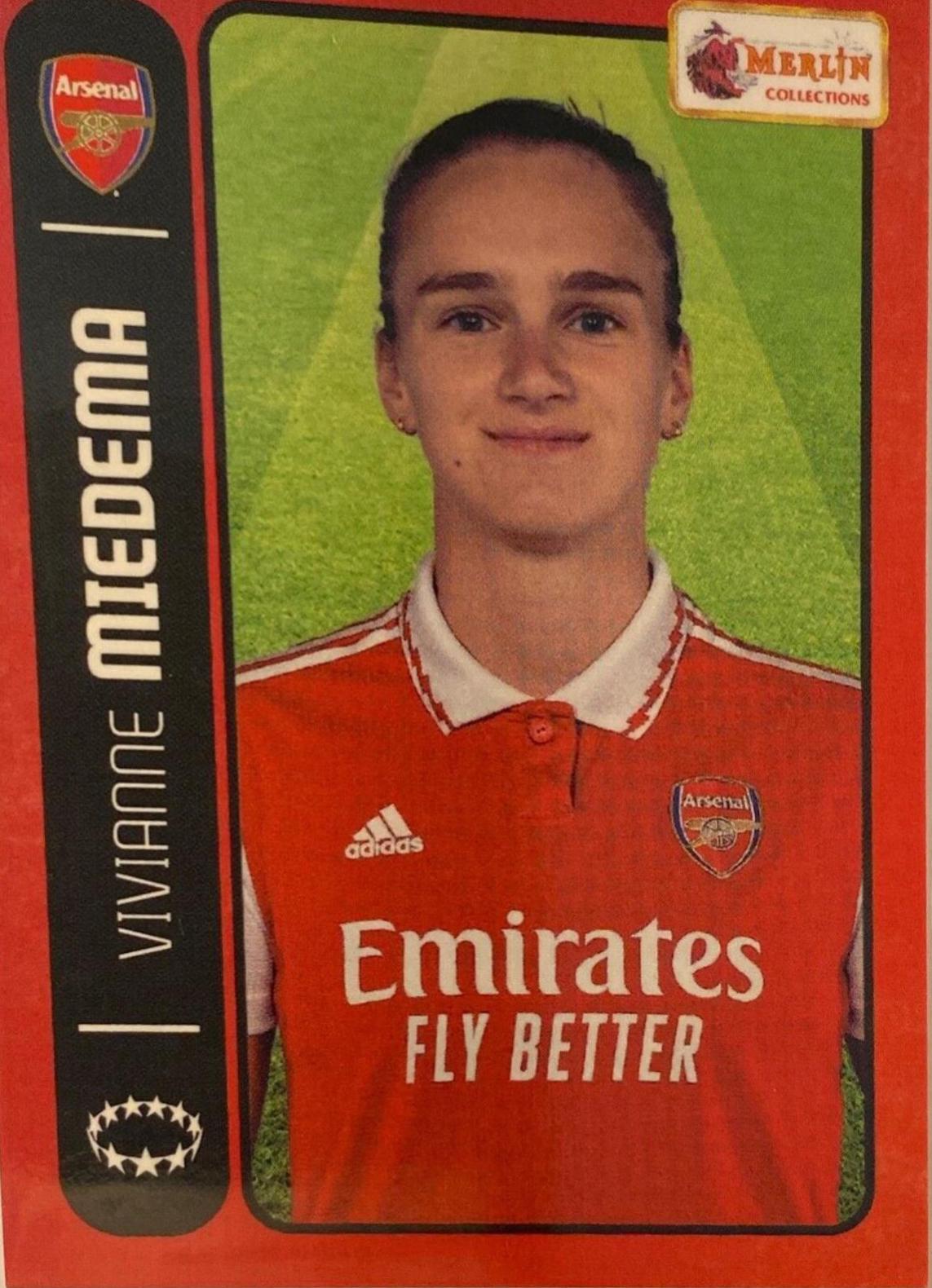 Vivianne Miedema #95 Soccer Cards 2022 Topps Merlin Heritage 98 UEFA