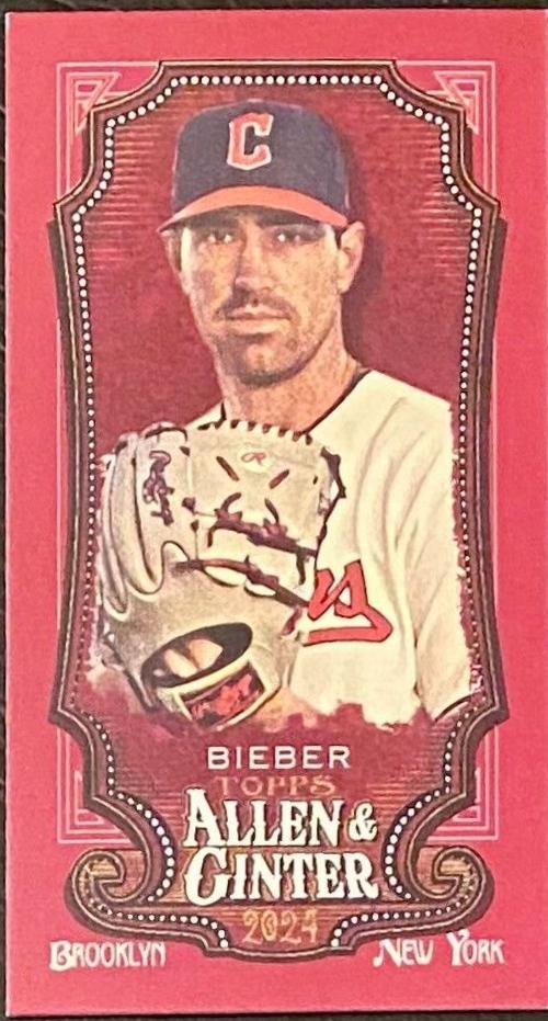 Shane Bieber #341 2024 Topps Allen & Ginter X Baseball