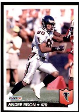 Andre Rison #15 Football Cards 1992 Fleer