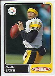 Charlie Batch #23 Football Cards 2003 Topps Total