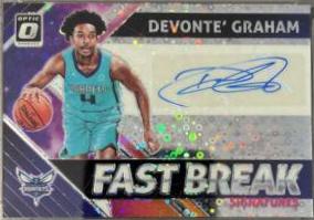 Devonte' Graham #DGR Basketball Cards 2018 Panini Donruss Optic Fast Break Signatures