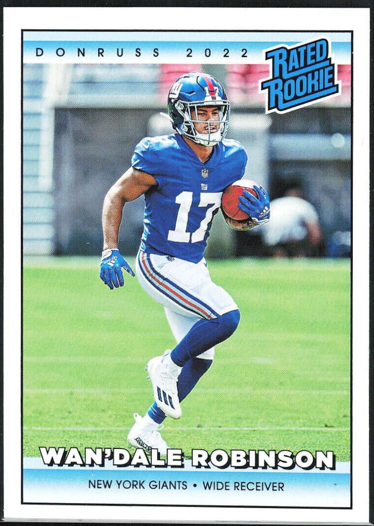 Wan'Dale Robinson #15 Football Cards 2022 Panini Instant Rated Rookie Retro