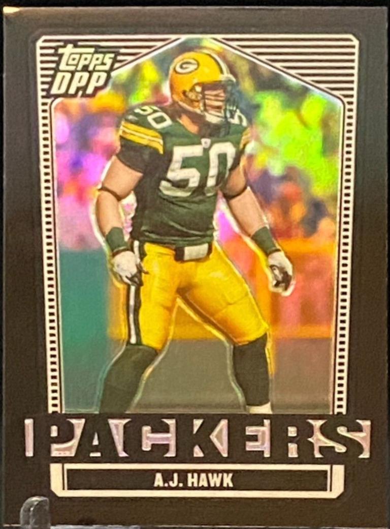 A.J. Hawk [Chrome Black Refractor] #72