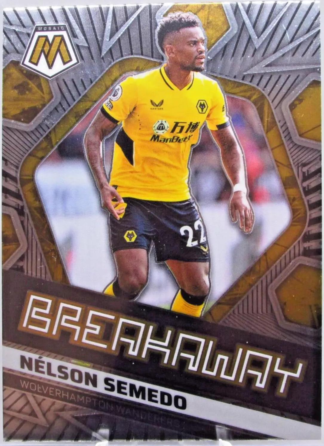 Nelson Semedo #6 Soccer Cards 2021 Panini Mosaic Premier League Breakaway