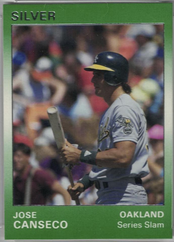 Jose Canseco #117 Baseball Cards 1991 Star Silver Edition