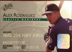 Alex Rodriguez #18 Baseball Cards 1995 Studio Prices