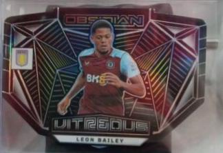 Leon Bailey #3 Soccer Cards 2023 Panini Obsidian Vitreous