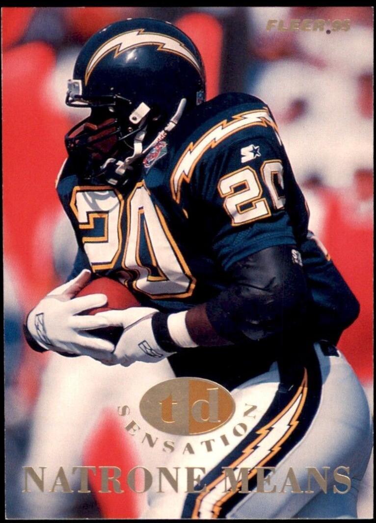 Natrone Means #3 Football Cards 1995 Fleer