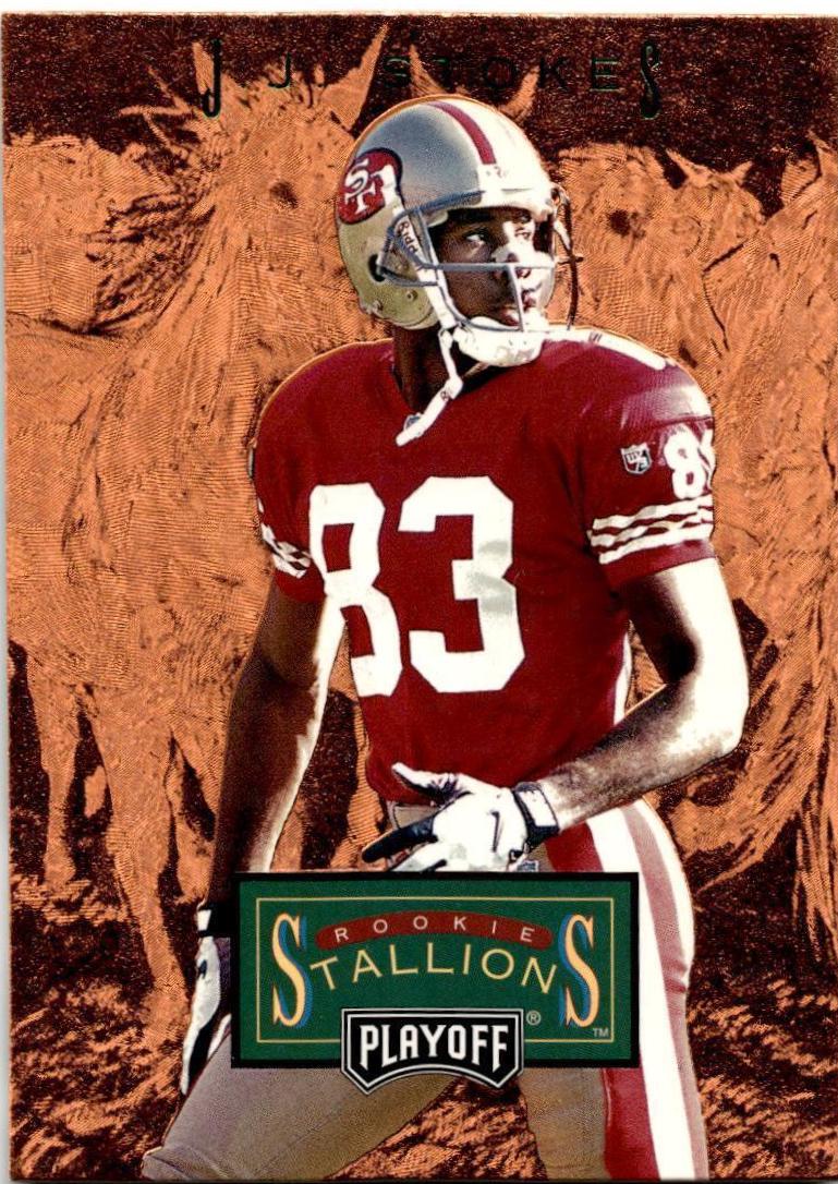 JJ Stokes #RS15 Football Cards 1996 Playoff Contenders Rookie Stallions