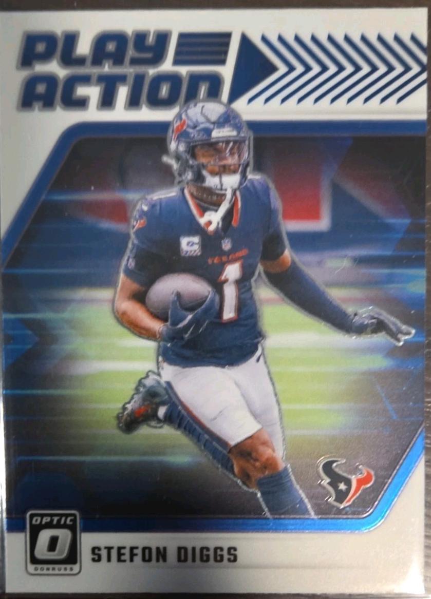 Stefon Diggs #11 Football Cards 2024 Panini Donruss Optic Play Action