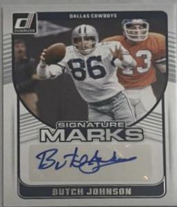 Butch Johnson #SMA-BJO Football Cards 2024 Panini Donruss Signature Marks