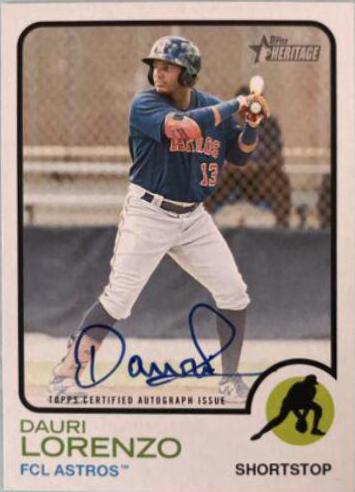 Dauri Lorenzo #ROA-DLZ 2022 Topps Heritage Minor League Baseball Real One Autographs