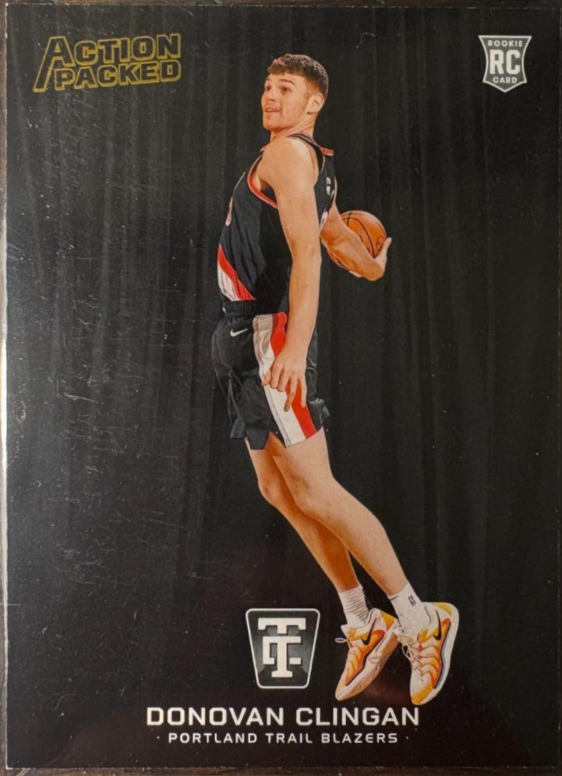 Donovan Clingan #21 Basketball Cards 2024 Panini Totally Certified Action Packed