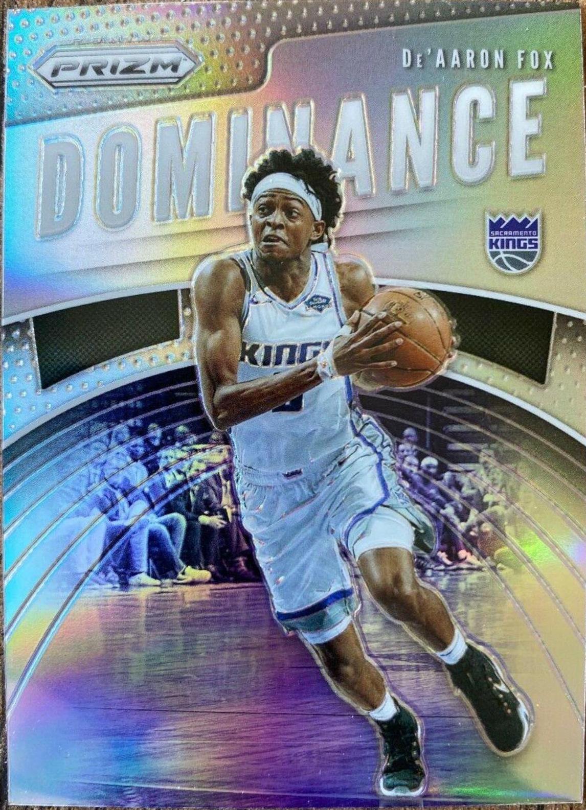 DE'Aaron Fox Silver Prizm #7 Basketball Cards 2019 Panini Prizm Dominance