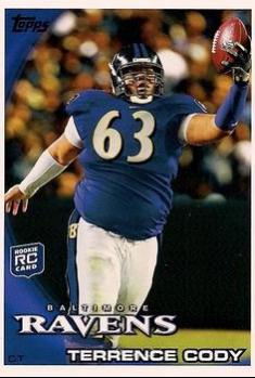 Terrence Cody #215 Football Cards 2010 Topps