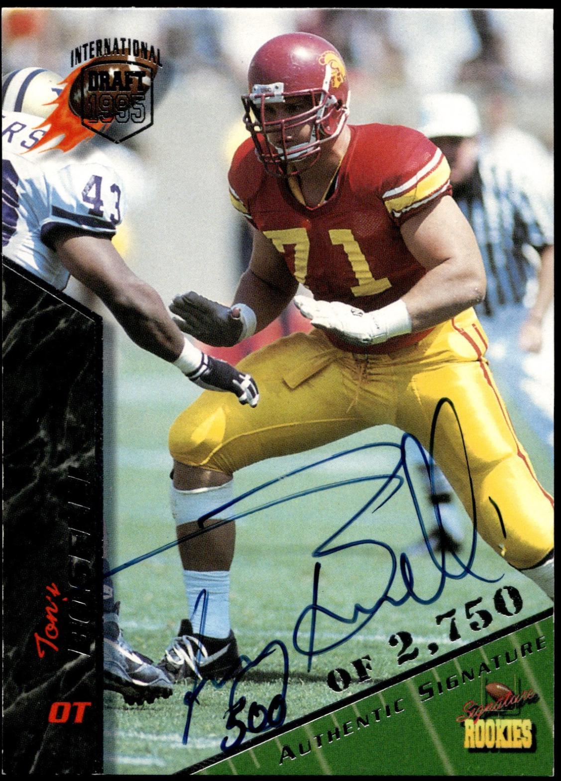 Tony Boselli #10 1995 Signature Rookies Autographs International Football
