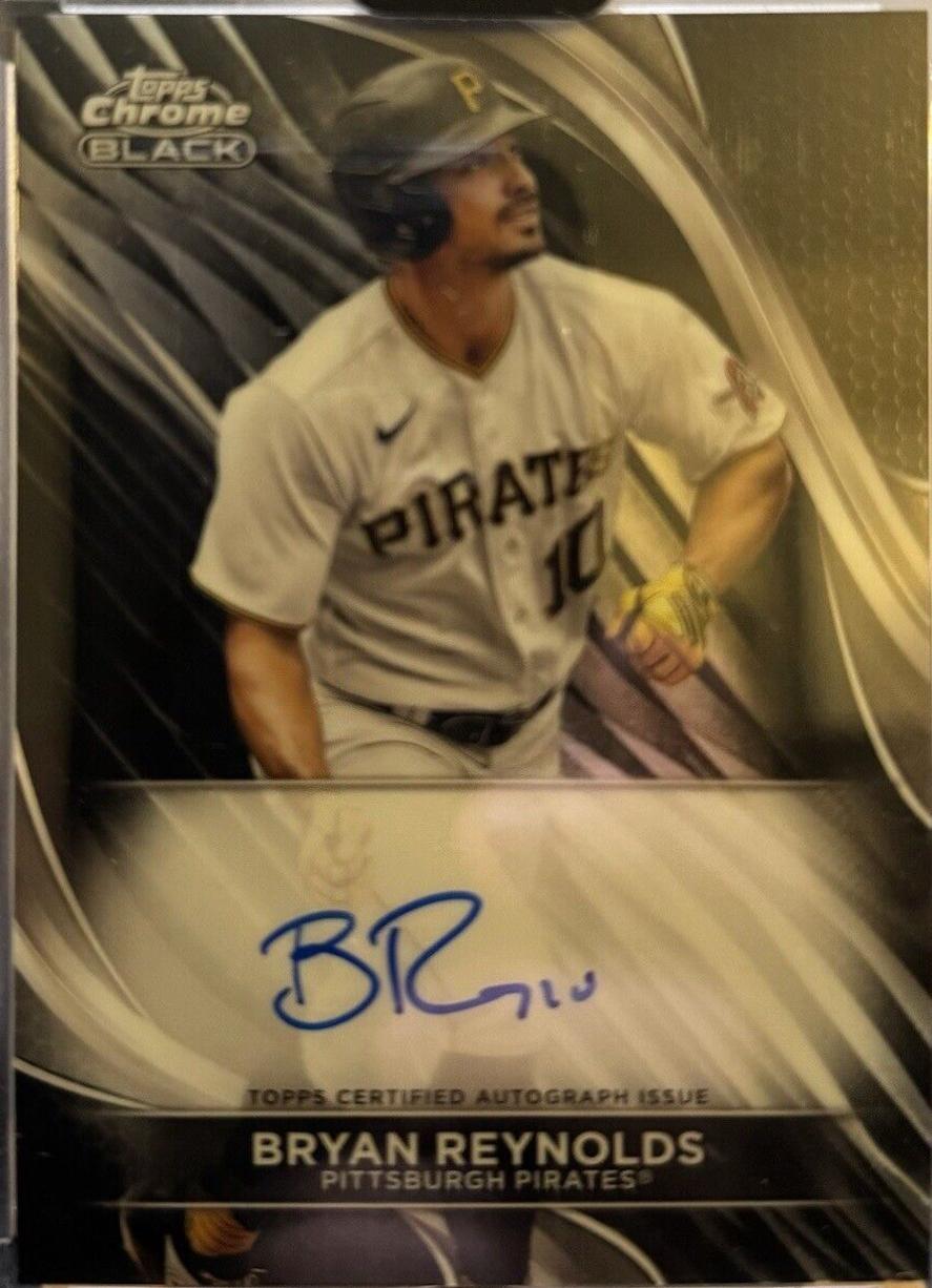 Bryan Reynolds #CBA-BRE Baseball Cards 2024 Topps Chrome Black Autograph