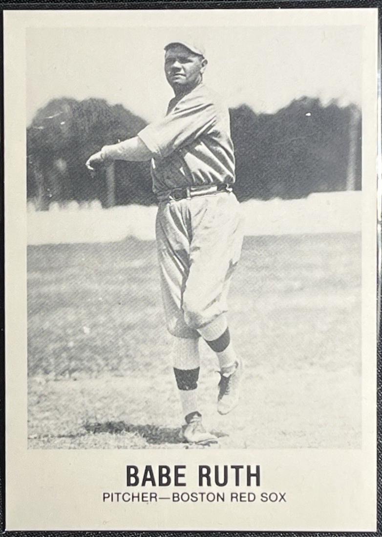 BABE RUTH #165 Baseball Cards 1981 TCMA Renata Galasso