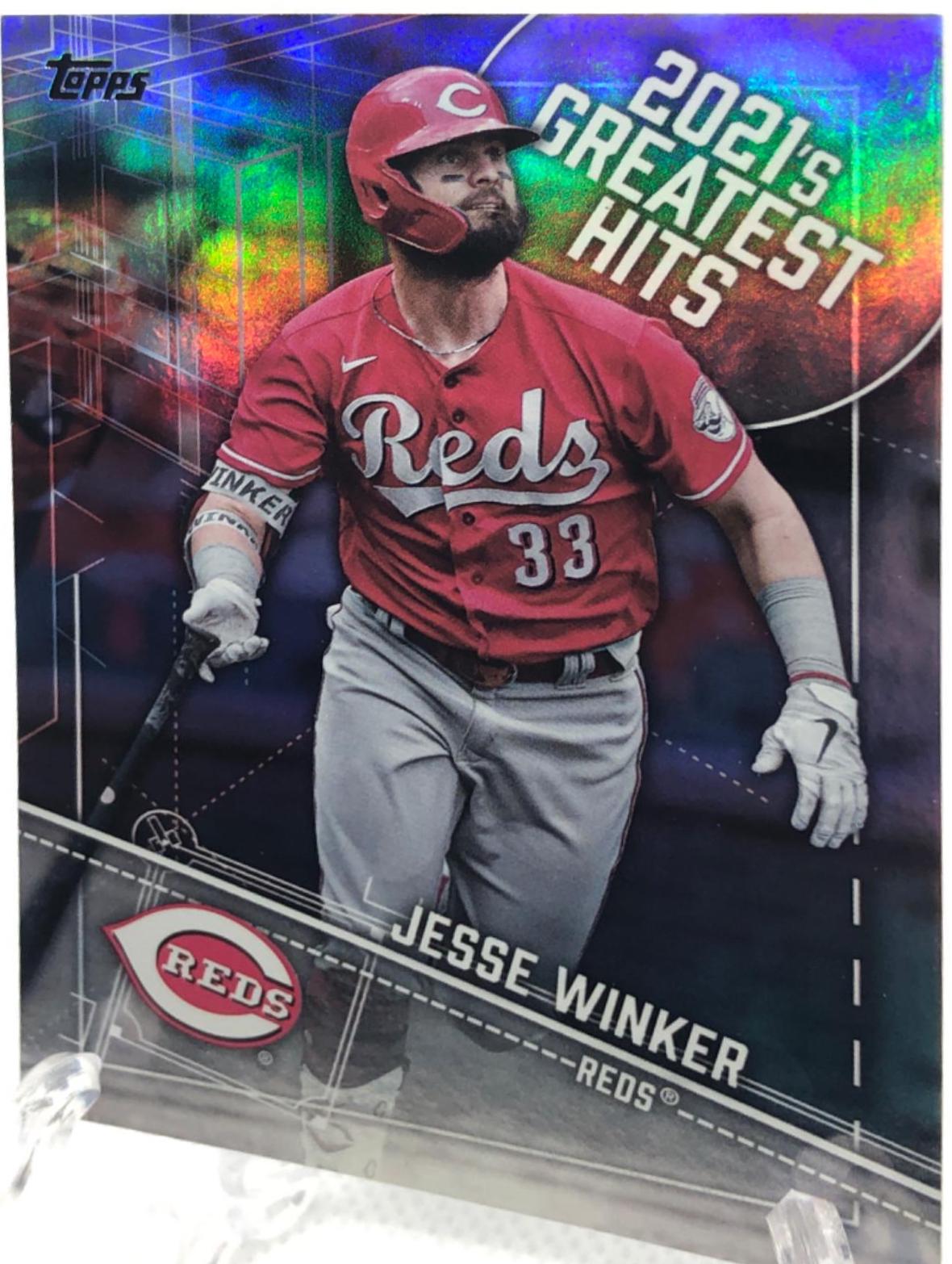 Jesse Winker #21GH-14 Baseball Cards 2022 Topps 2021’s Greatest Hits