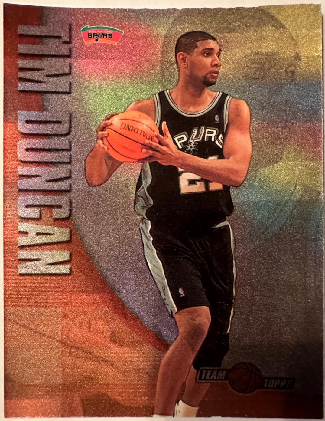 Tim Duncan #TT2 Basketball Cards 2001 Topps Chrome Team Topps