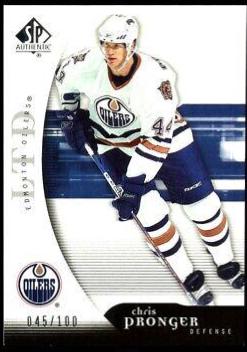 Chris Pronger #39 Hockey Cards 2005 SP Authentic