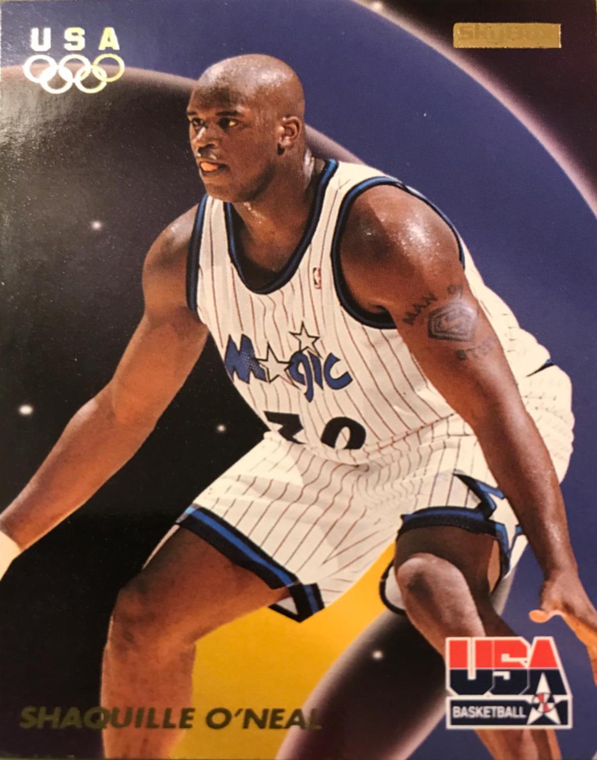 Shaquille O'Neal #47 Basketball Cards 1996 Skybox USA Basketball