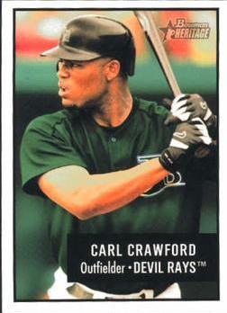 Carl Crawford #111 Baseball Cards 2003 Bowman Heritage