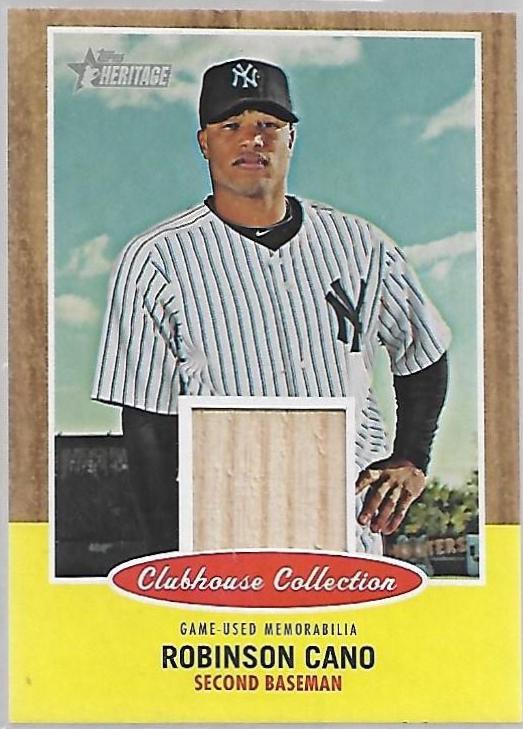 Robinson Cano #CCR-RC Baseball Cards 2011 Topps Heritage Clubhouse Collection Relic