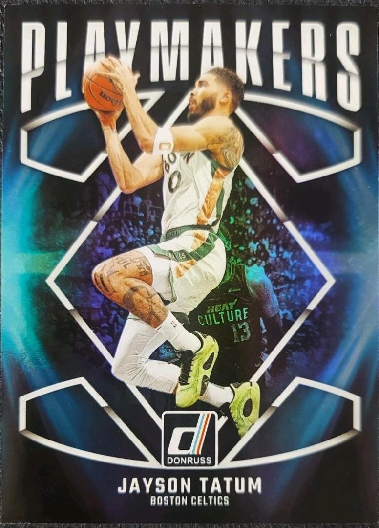 Jayson Tatum #13 Basketball Cards 2024 Panini Donruss PlayMakers