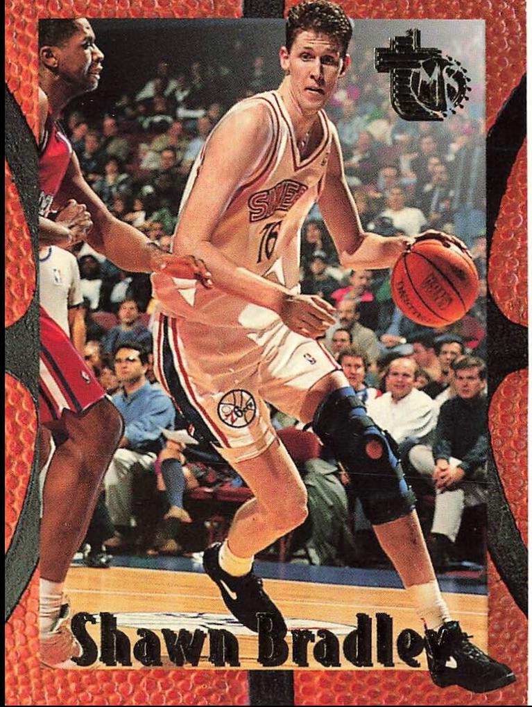 Shawn Bradley #71 Basketball Cards 1994 Topps Embossed