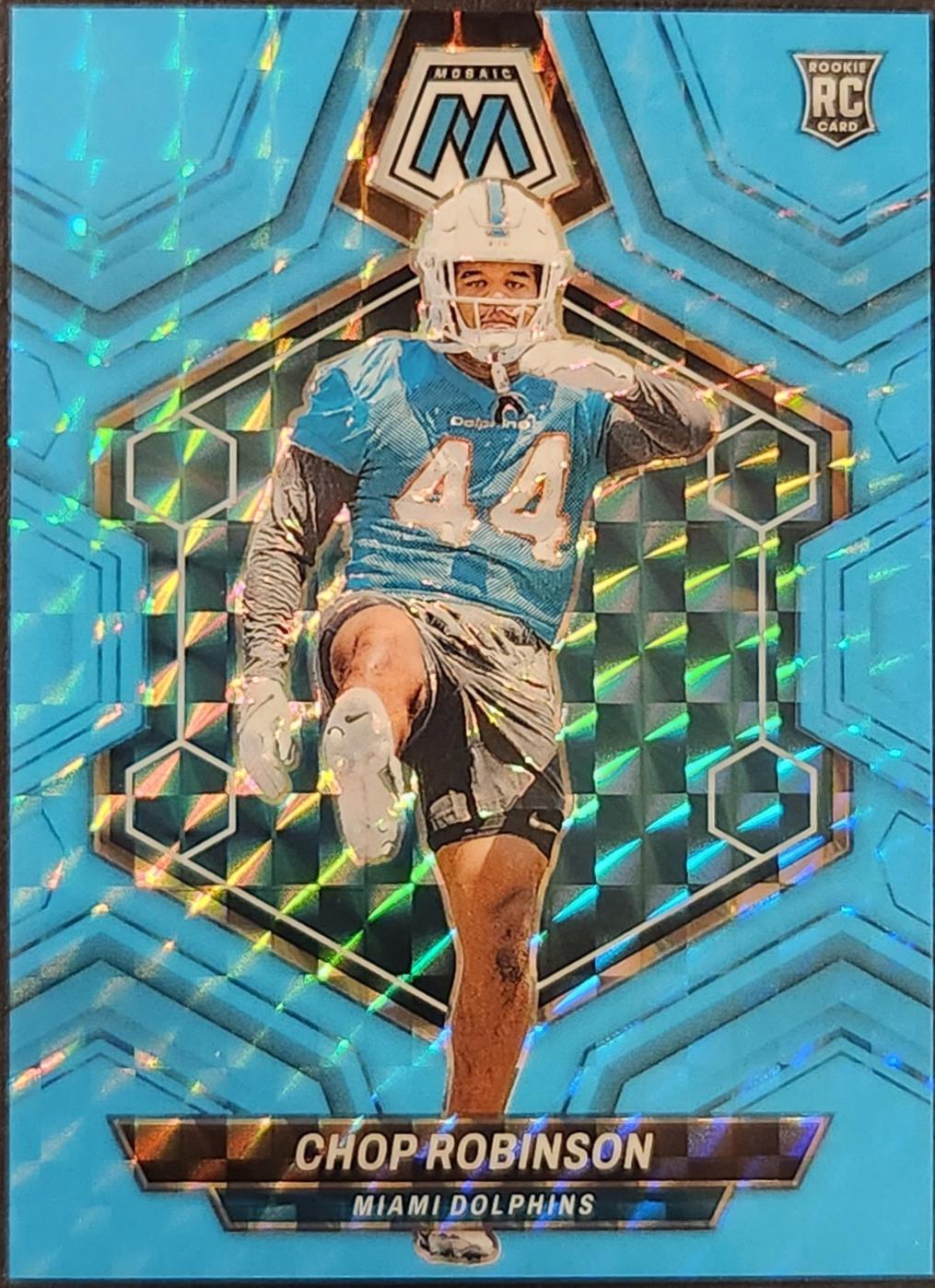 Chop Robinson [Blue Fluorescent] #321 Prices | 2024 Panini Mosaic ...