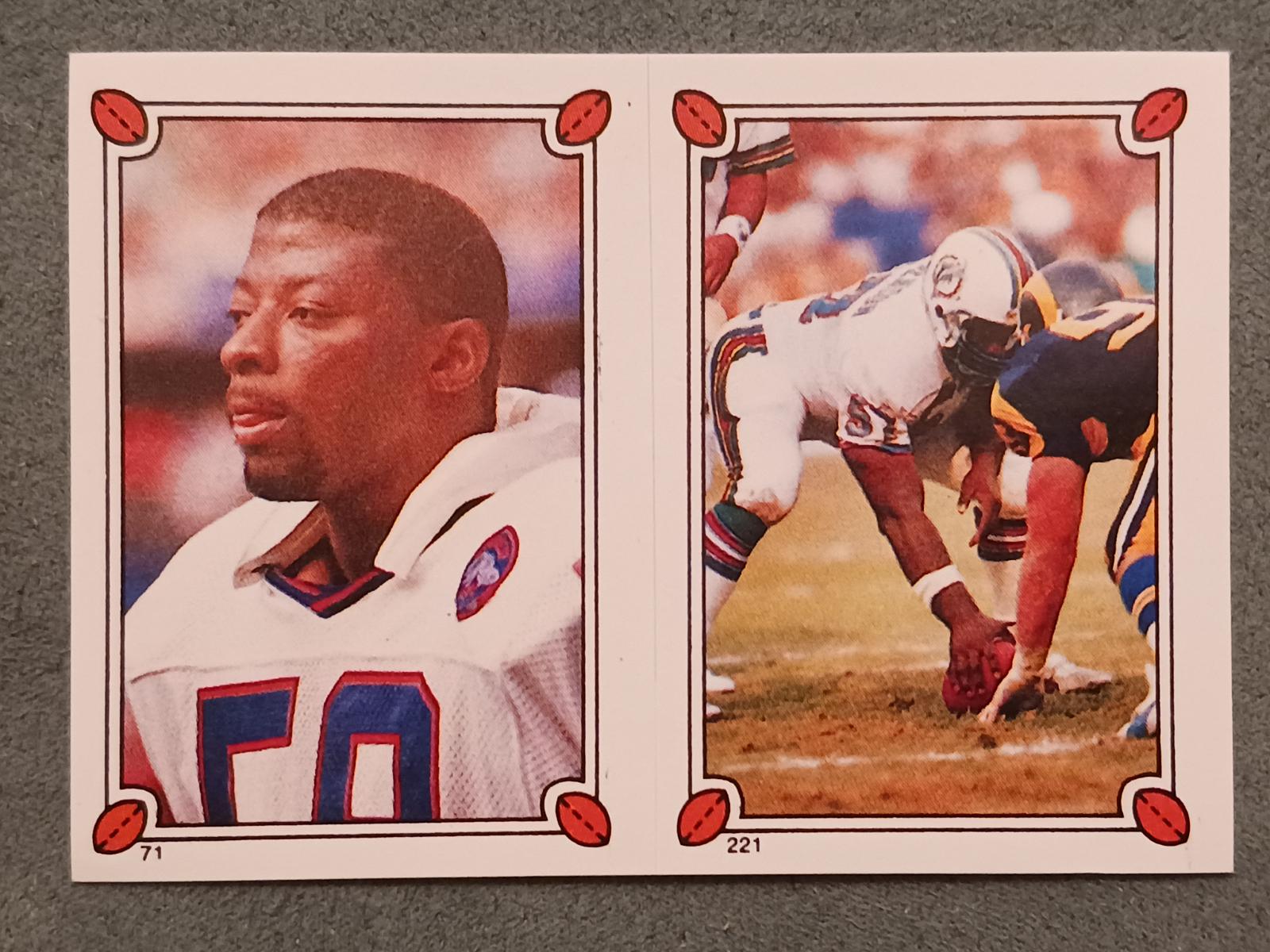 Carl Banks, Dwight Stephenson Football Cards 1987 Topps Stickers