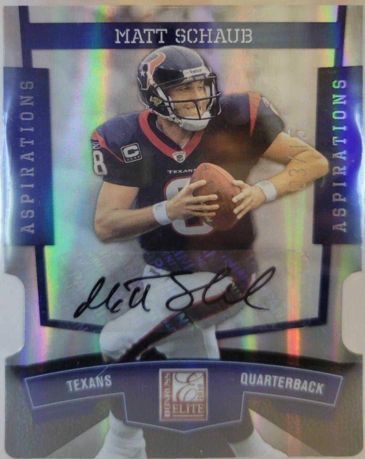 Matt Schaub #39 Football Cards 2010 Panini Donruss Elite