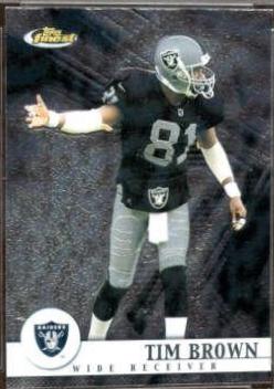 Tim Brown #38 Football Cards 2001 Topps Finest