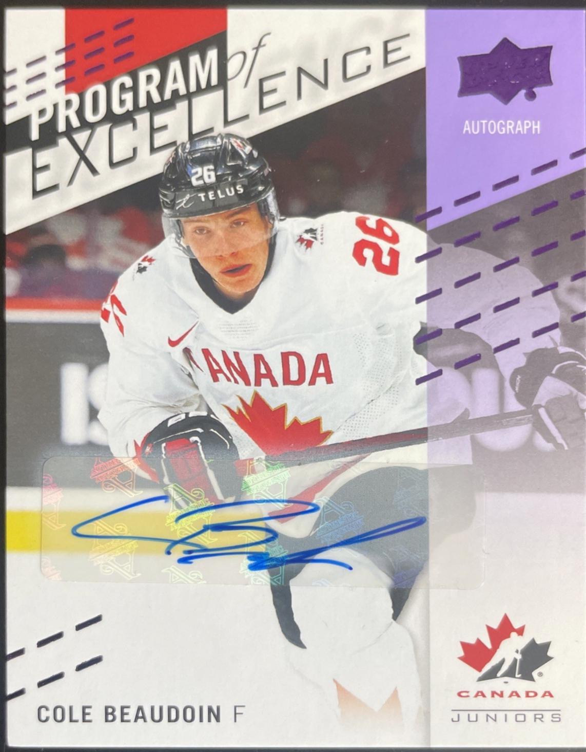 Cole Beaudoin [Signature] #142