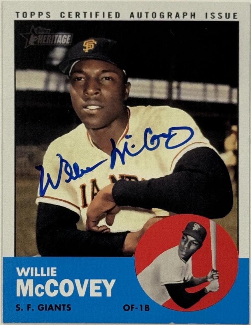 Willie McCovey #WMC 2012 Topps Heritage Real One Autographs Baseball