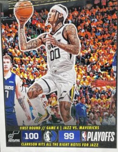 Jordan Clarkson #25 Basketball Cards 2022 Panini Hoops Road to the Finals
